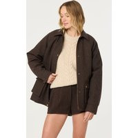 ASTR the Label | Sorine Wool Blend Pleated Shorts in Brown plaid | Size L | ASTR The Label (US)