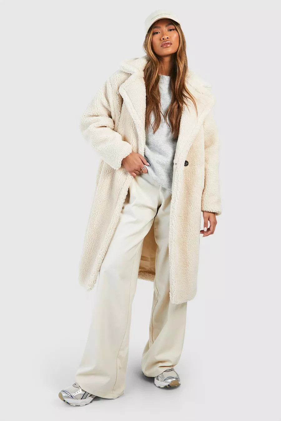 Oversized Teddy Faux Fur Coat | Boohoo.com (US & CA)