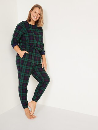 Matching Printed Microfleece Pajama Set for Women | Old Navy (US)