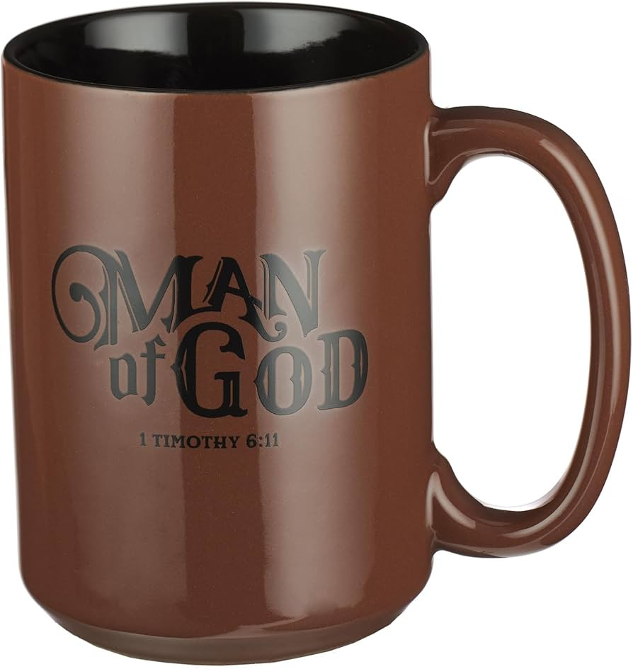 Christian Art Gifts Brown Ceramic Coffee Mug – 14 oz. Microwave and Dishwasher-safe Inspiration... | Amazon (US)