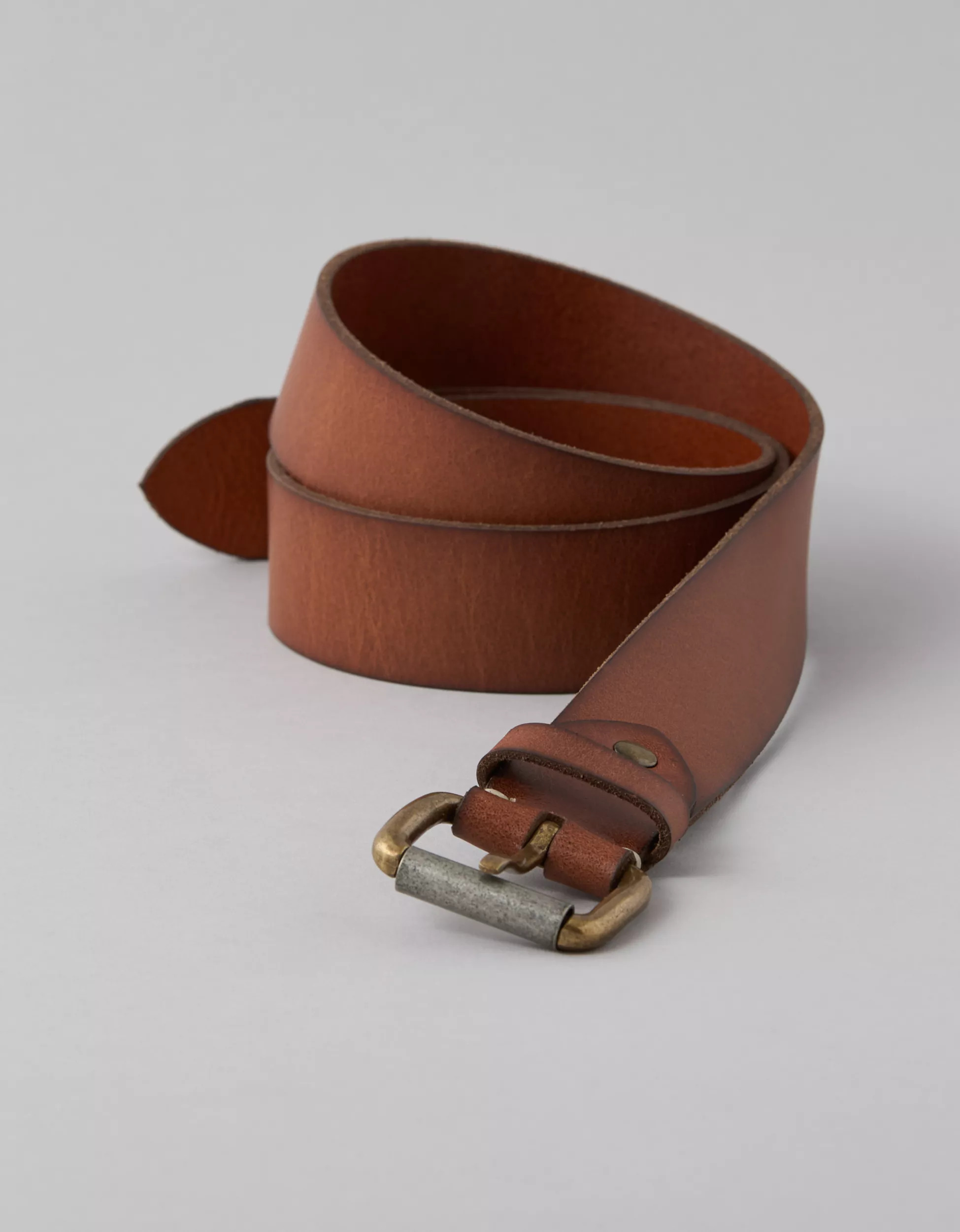 AE Burnished Leather Belt | American Eagle Outfitters (US & CA)