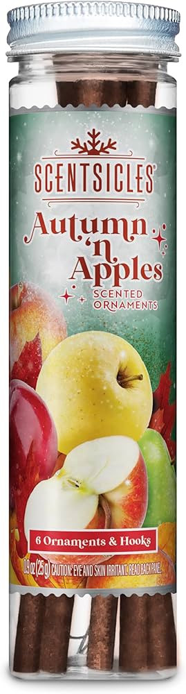 Scentsicles Autumn n Apples Scented Ornament Sticks - 1 Pack (6 Sticks Total) | Amazon (US)