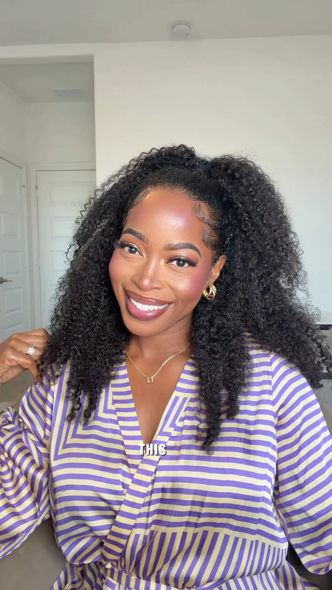 Shop my kinky curly half wig and products to achieve the half up half/ half down hairstyle 💕 I’m wearing length 22 in my unit 🫶🏾

#LTKU #LTKgrwm #LTKBeauty