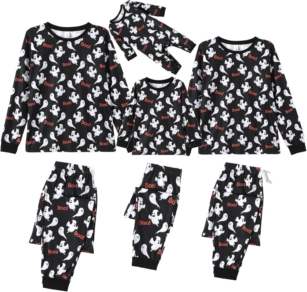 IFFEI Family Matching Halloween Pajamas Sets Long Sleeve 2 Piece Pjs Funny Sleepwear Jammies | Amazon (US)