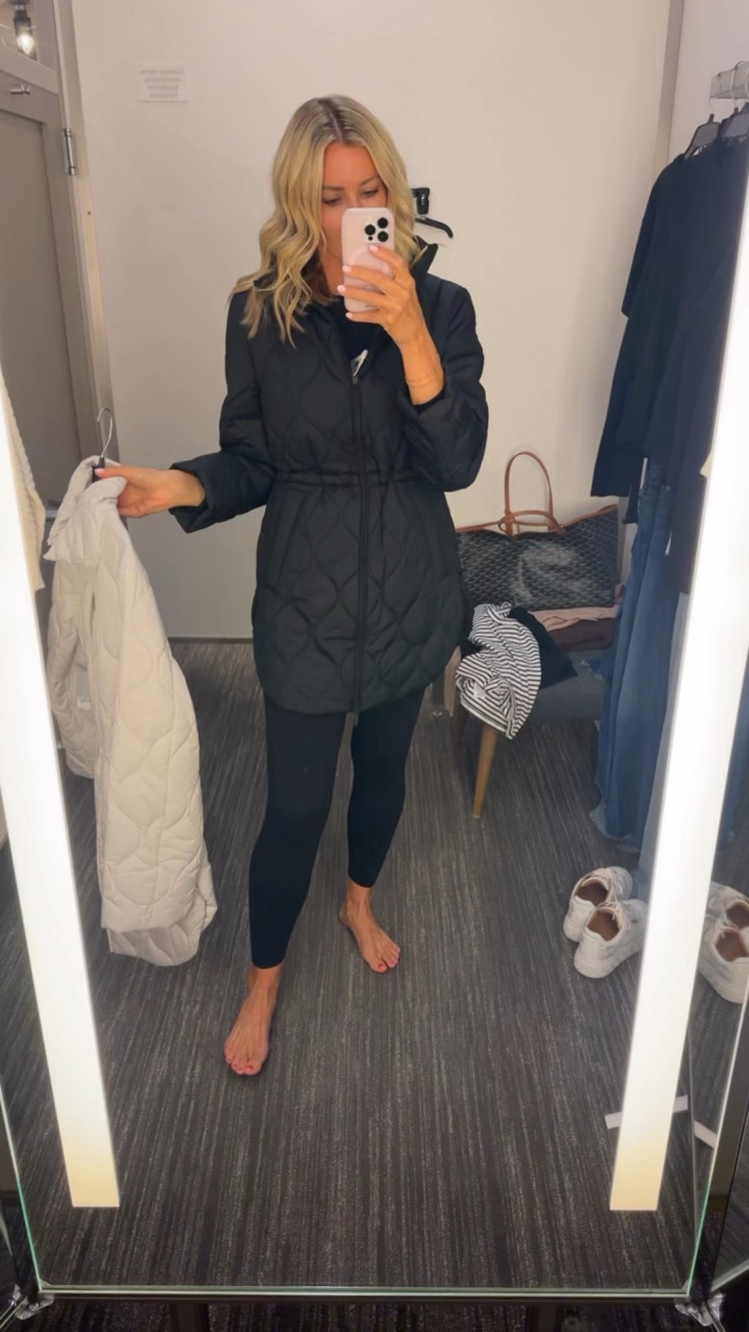 Far from anniversary sale coat. This is one of my favorite coats because of the lengths and quilting. I ended up buying cream because I typically wear black leggings. ￼

#LTKSaleAlert #LTKOver40 #LTKTall