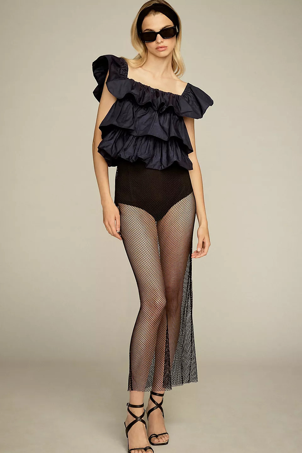 By Anthropologie Mesh Midi Skirt | Anthropologie (US)