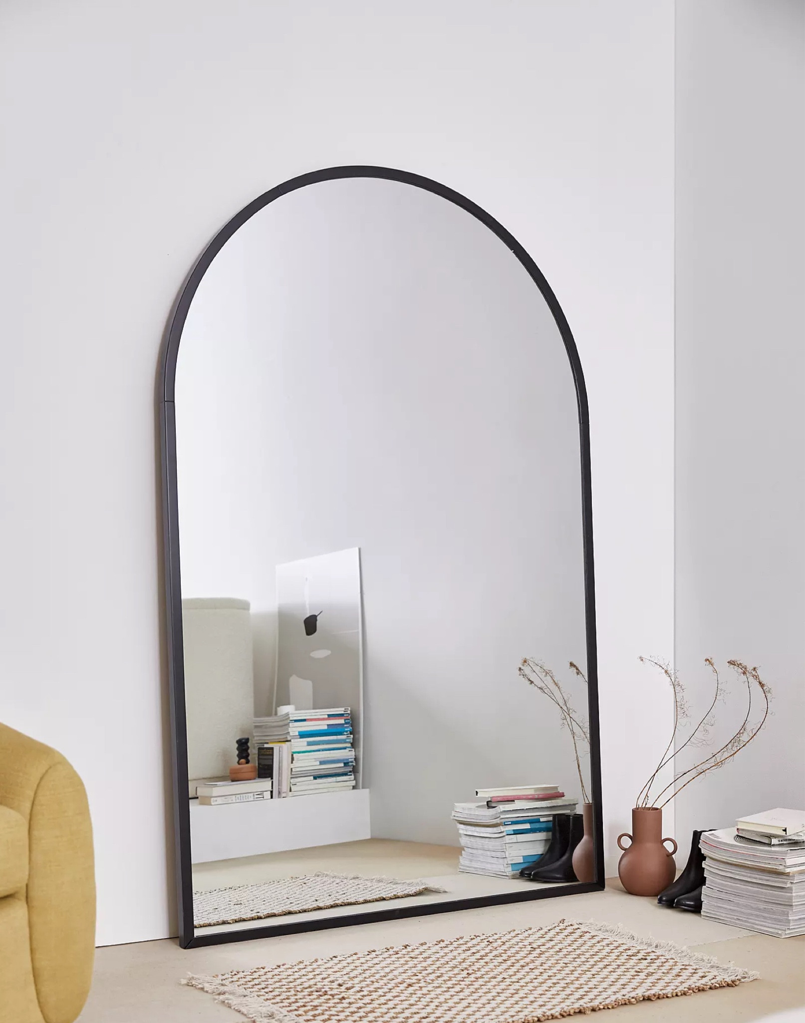 This gorgeous oversized mirror is 72” tall and almost 48” wide. Talk about a statement mirror! I chose black, but there are other color options for the frame. On sale now! 

#LTKSeasonal #LTKSpringSale #LTKhome