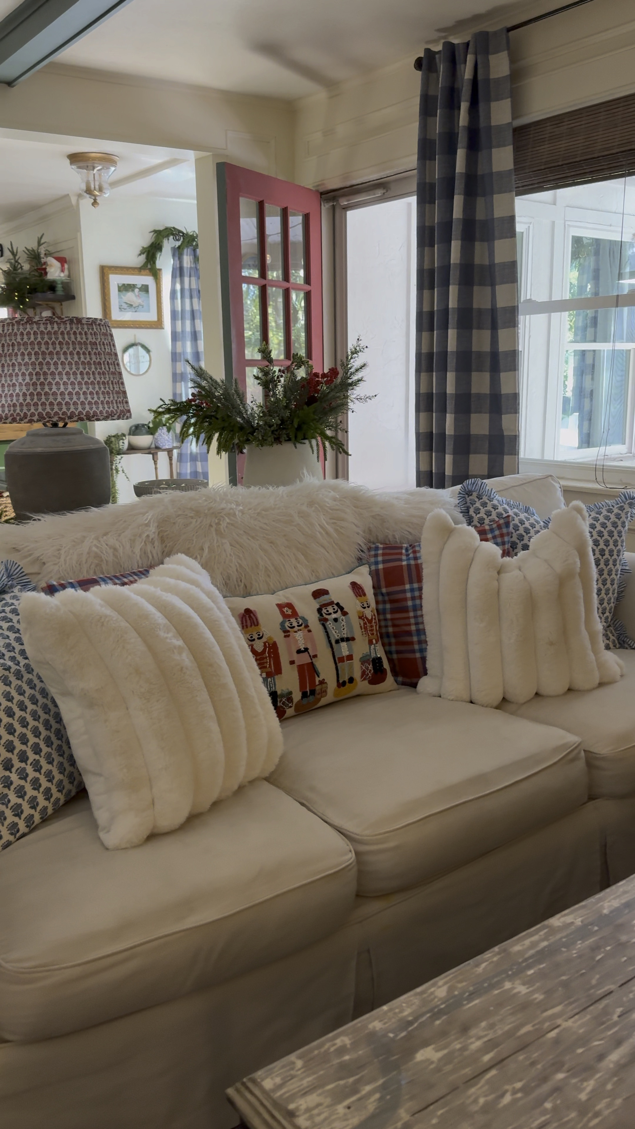 Christmas pillows, floral block
Print pillow, ruffled pillow cover, blue floral pillow, plaid pillow cover, nutcracker pillow, beaded pillow, festive holiday accent pillows, faux fur winter pillows

#LTKHoliday #LTKHome #LTKVideo