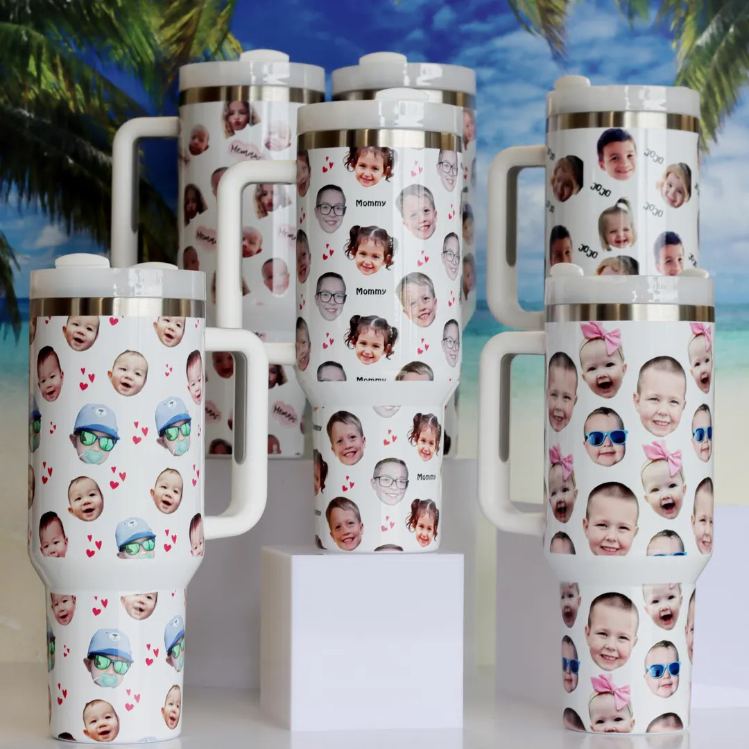 Custom Face 40oz Tumbler: Personalized Photo Travel Cup Gift - Etsy | Etsy (US)