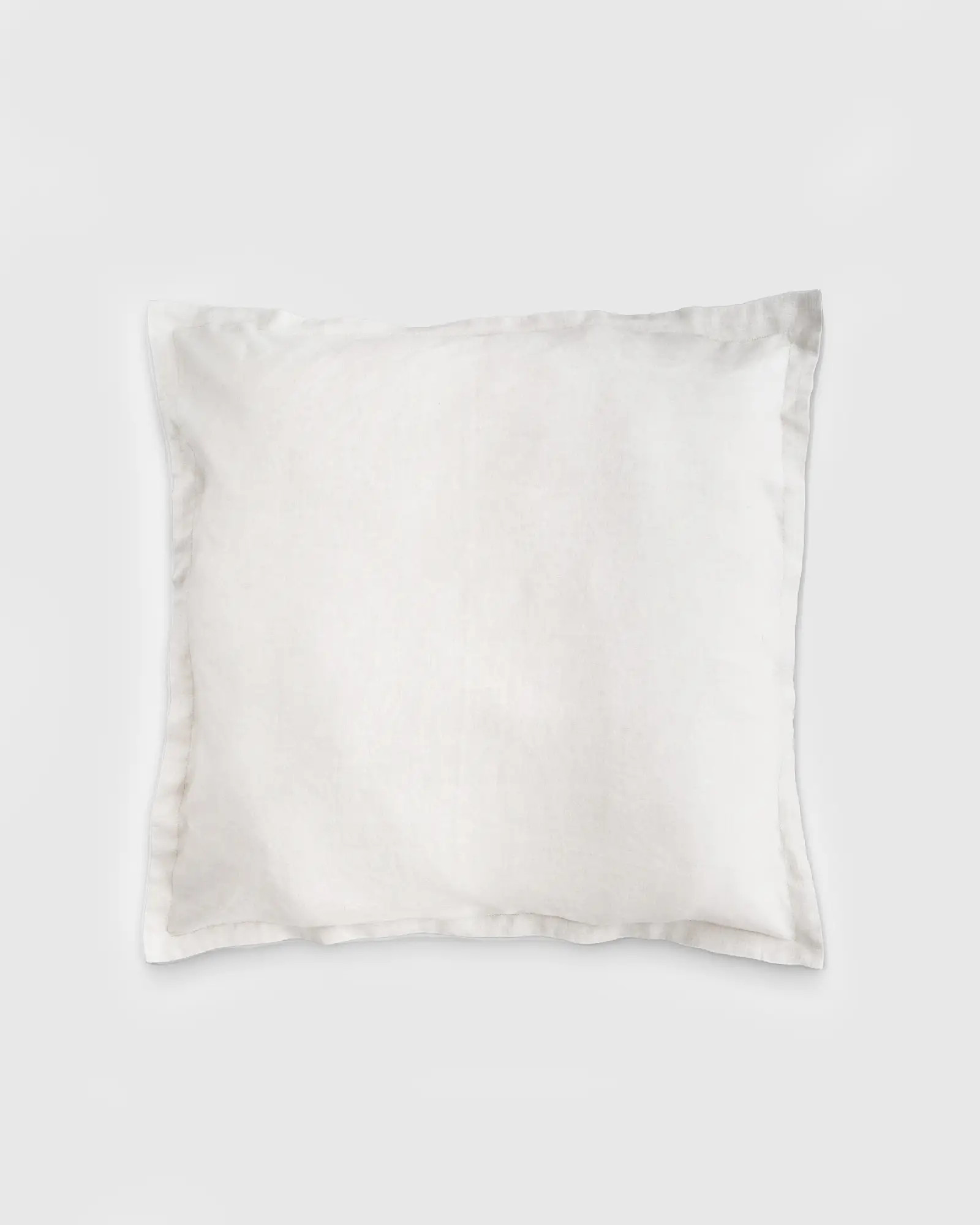 European Linen Euro Sham in White | Quince