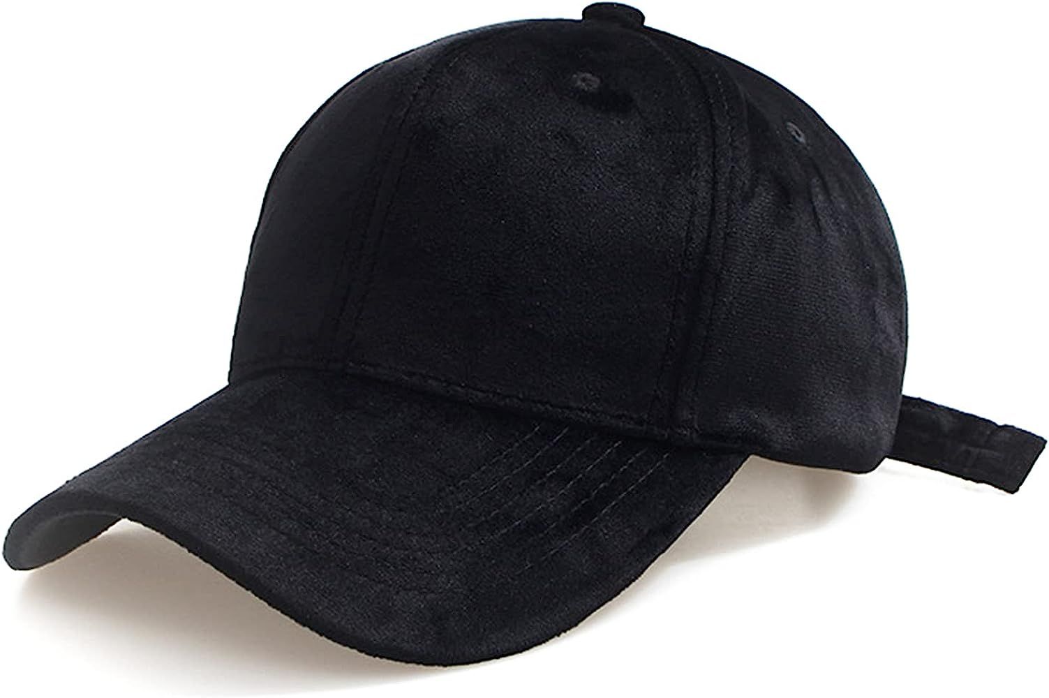 Women's Winter Fall Classic Style Velvet Baseball Cap 6 Panel Fashionable Adjustable Sports Hat f... | Amazon (US)