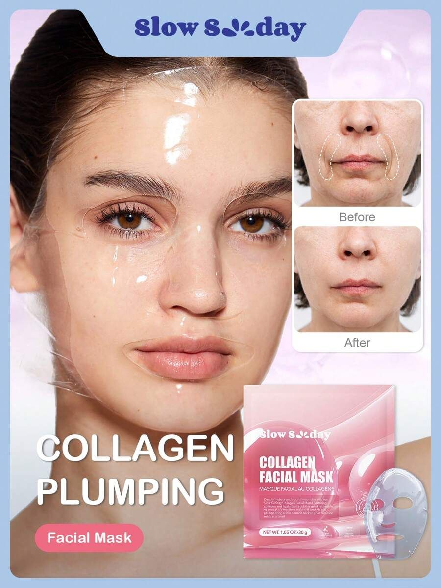 SLOWSUNDAY™ Collagen Facial Mask | SHEIN