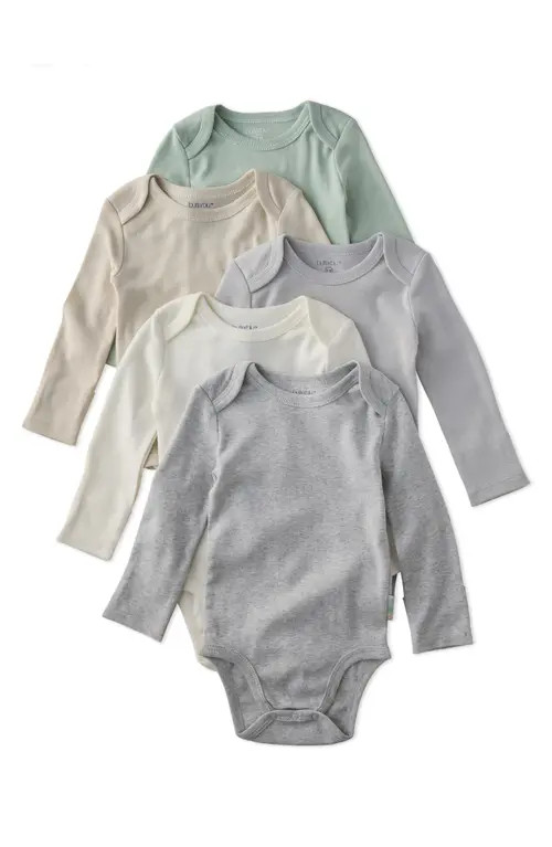 Blake Set of 5 Organic Cotton Bodysuits | Nordstrom