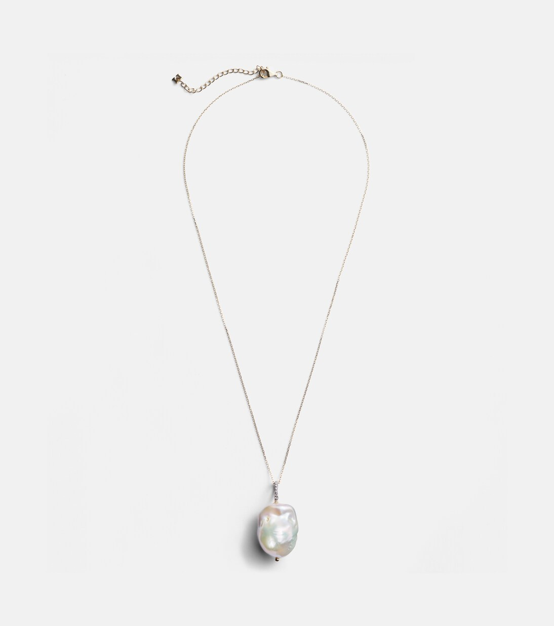 14kt gold necklace with Baroque pearl and diamonds | Mytheresa (UK)