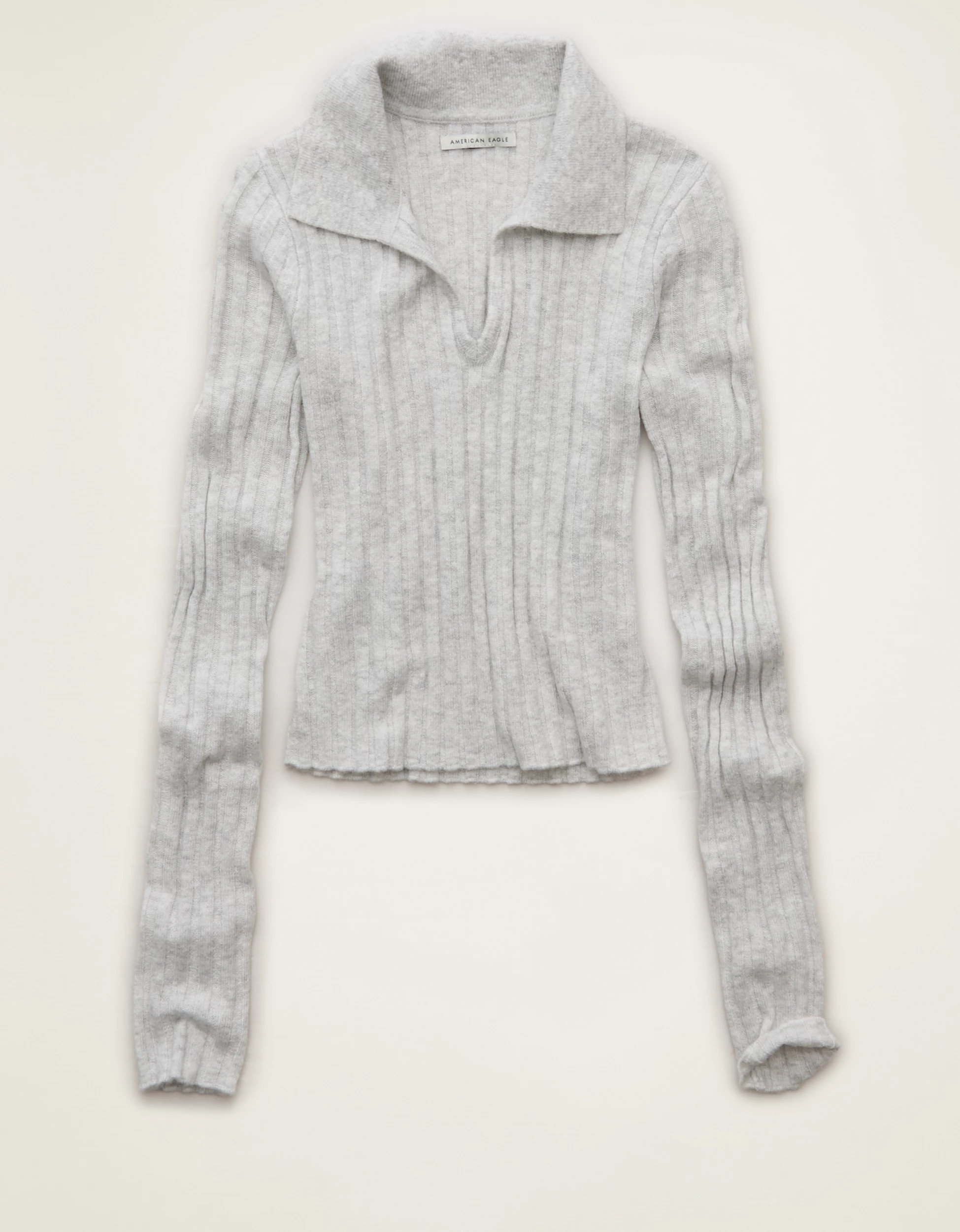 AE Whoa So Soft Fitted Sweater Polo | American Eagle Outfitters (US & CA)