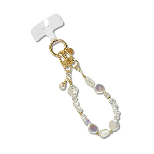Sonix Phone Wristlet - Detachable Universal Smartphone Wrist Strap, Hands-Free Lanyard Cellphone Bracelet with Tether Tab | Beaded | Vintage Pearls | Amazon (US)
