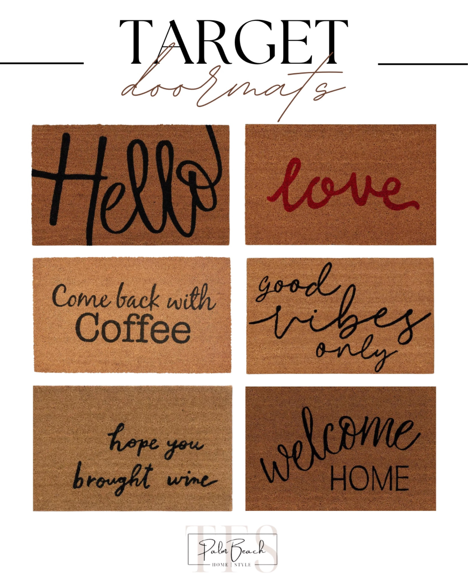 Step into style with these gorgeous doormats from @Target 😍✨ I'm absolutely in love with mine - it's the perfect way to welcome guests to my home. Click the link in my bio to shop for your own and add a touch of elegance to your entryway! 

#LTKGiftGuide #LTKSpringSale #LTKMostLoved