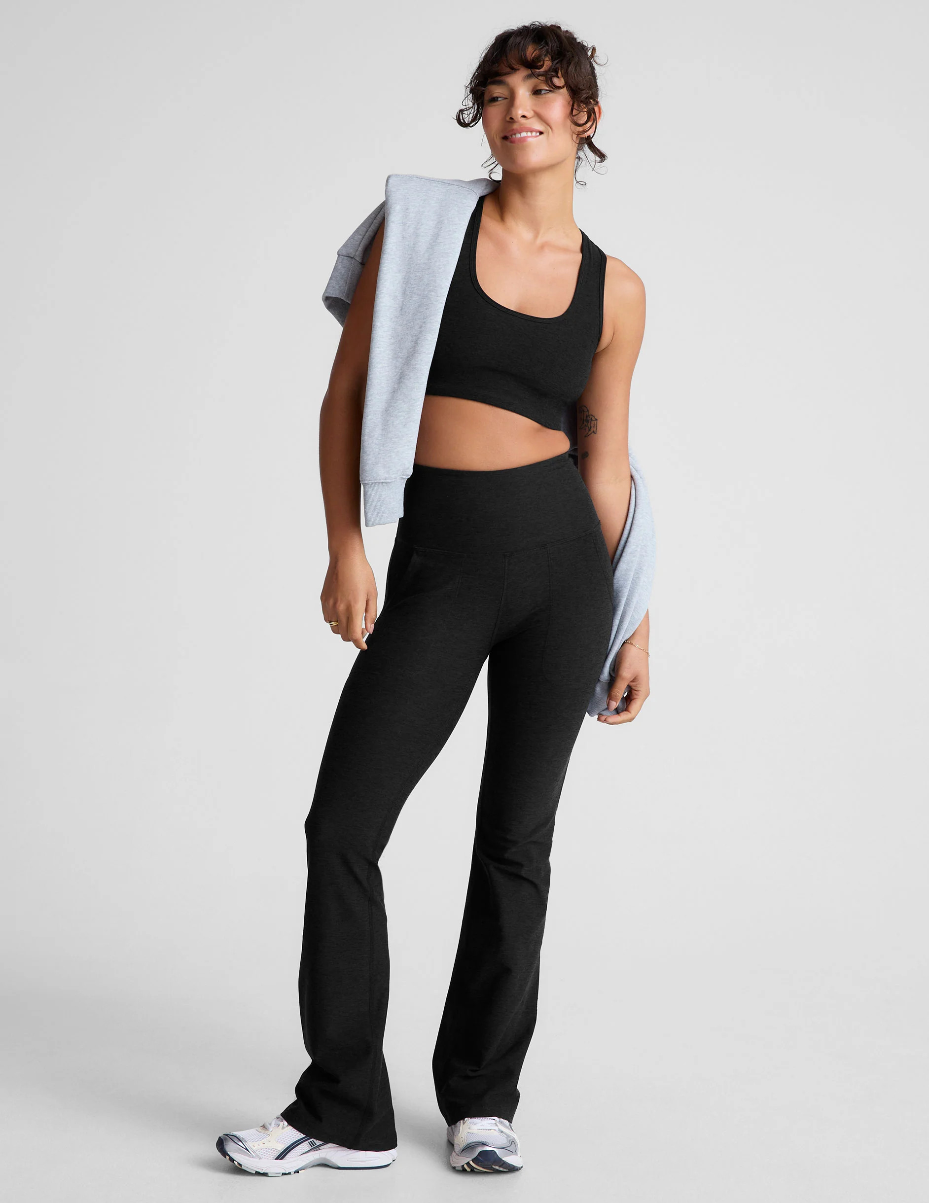 Spacedye High Waisted Practice Pocket Bootcut Pant | Beyond Yoga | Beyond Yoga