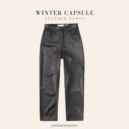 Winter Capsule wardrobe 

Vegan Leather Pants. Leather or Faux Leather pants are an easy way to add interest to a Winter Outfit. You can choose what style makes more sense for your wardrobe. I’m a big fan of leather leggings and leather straight leg pants!

They run TTS 

#LTKfindsunder100 #LTKstyletip #LTKSeasonal