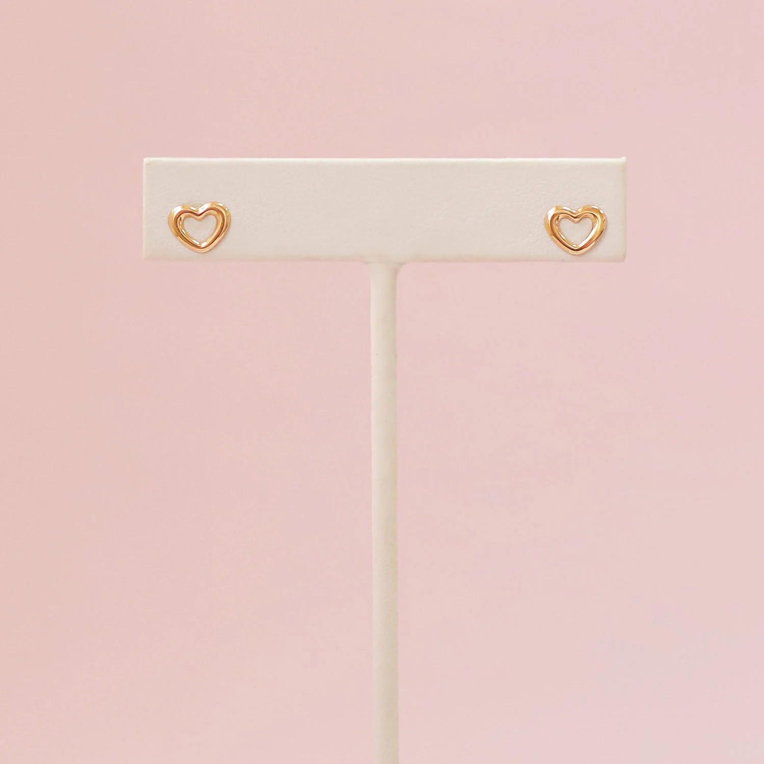 taudrey luxe: Open Heart Earrings (14K Gold) | Taudrey