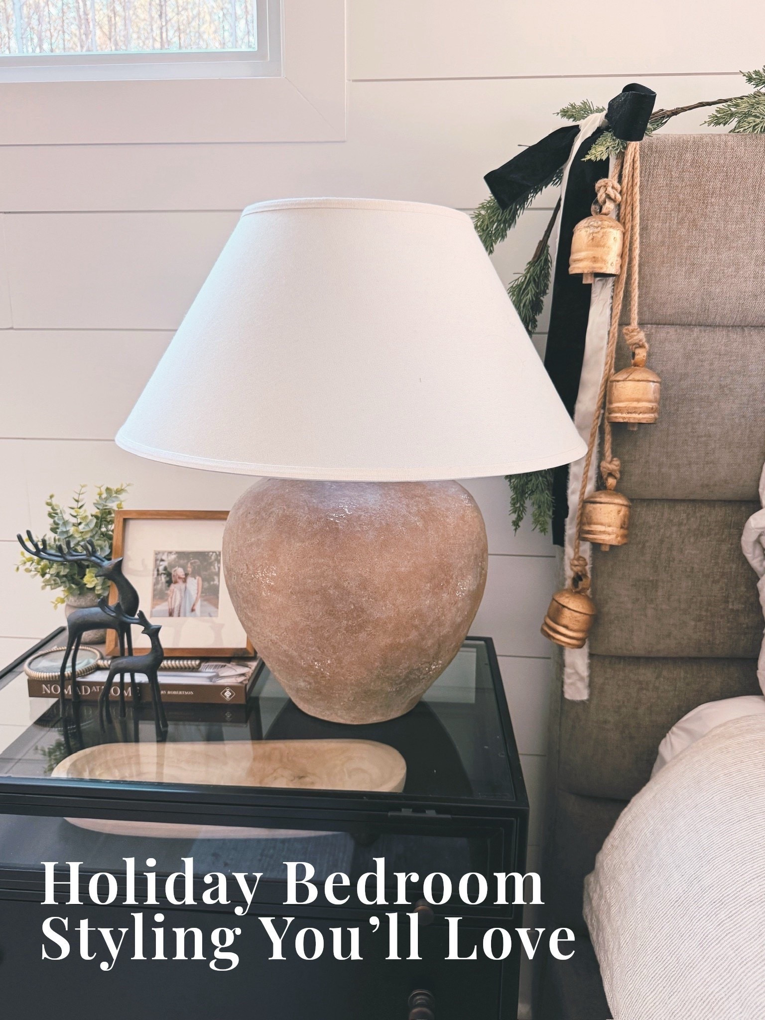 ✨ If you love a soft, curated, designer look… this bedroom is your moment.
With a fully upholstered bed, shiplap walls, textured linens, holiday bells, warm lamps, wooden accents, and classic neutral tones, this space blends comfort and elevated style effortlessly. Modern Classic perfection.

#porcheandco #modernclassicbedroomdesign #neutralinteriors #holidayhomestyling #cozywinterbedroom #earthtonebedroom #bedroomgoals #holidaygreens #warmneutrals #designerbedroom #winterdecorideas

Do you want to bring our dreamy Modern Classic style interior design into your own home? 🏡 You’re in luck! Reserve our Online Interior Design packages today -> https://porcheandco.com/edesign ✨ We can’t wait to work with you & design your home with #porcheandco


#LTKSeasonal #LTKHoliday #LTKHome