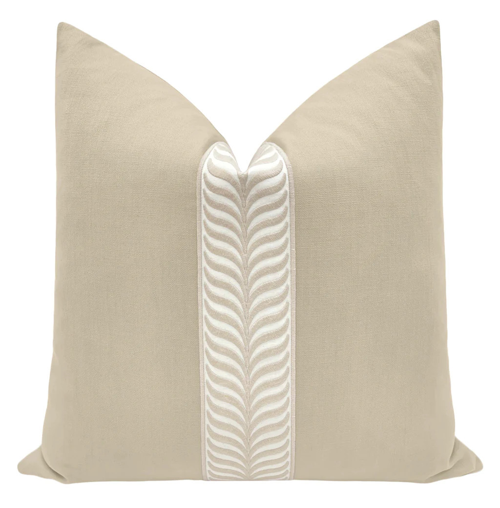 CLASSIC LINEN // STONE + TRELLIS TRIM // NATURAL | LITTLE DESIGN COMPANY