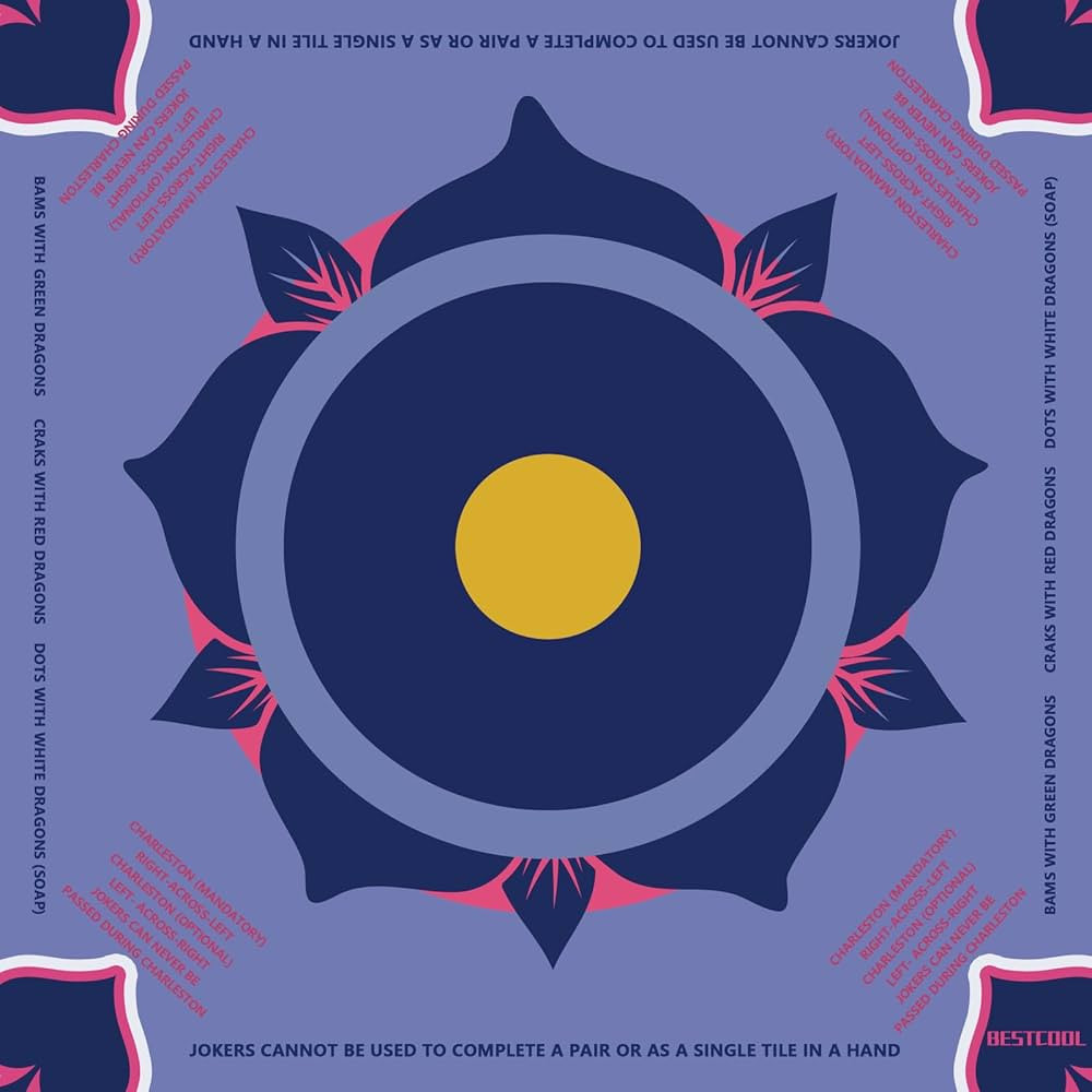 Anti-Slip Mahjong Mat, Noise Reduction Table Cover for Mahjong, Poker, Card, Board, and Tile Game... | Amazon (US)