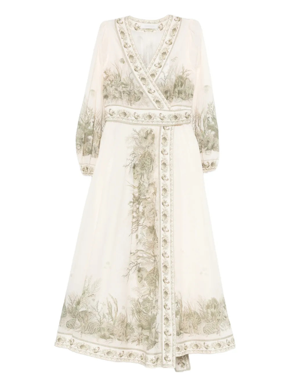 Wanderlust wrap midi dress | Farfetch Global