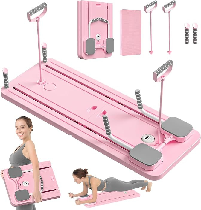 JANUA Pilates Board - Pilates Reformer Set, Multi-Purpose Foldable Pilates Reformer Board for Hom... | Amazon (US)