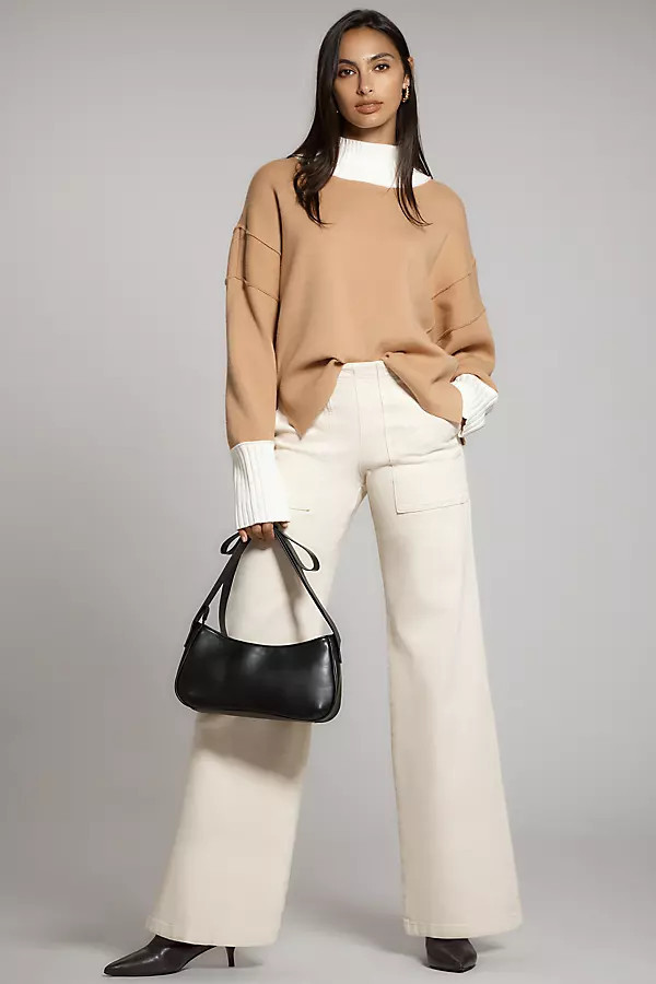 The Kit High-Rise Wide-Leg Utility Trouser Jeans by Pilcro | Anthropologie (US)