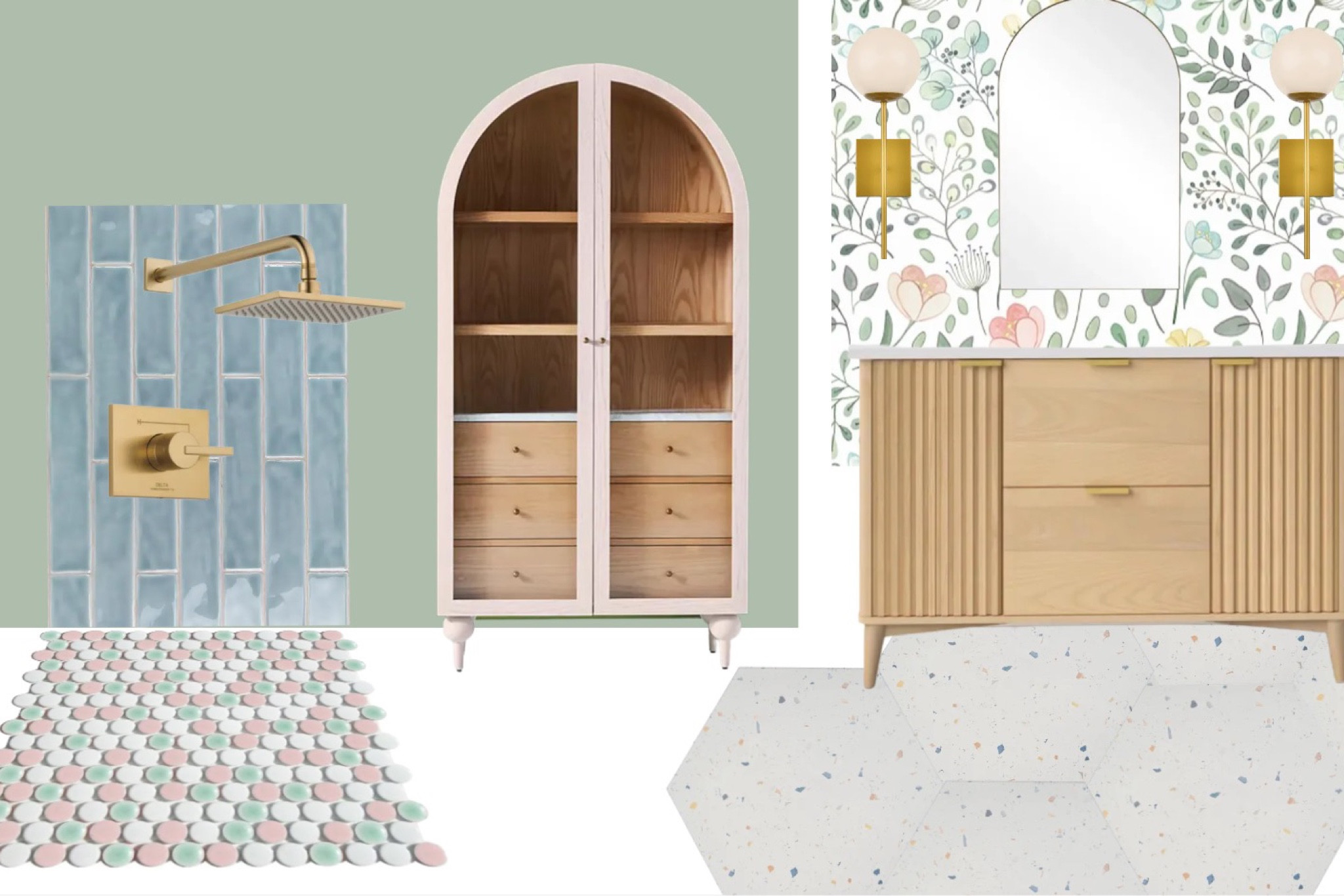 Had to give you one more for February!!! 💕💚💙🤍
Terrazzo floors are from Tile Bar and the penny round shower floor is Lyric Pop 🤩

#LTKkids #LTKsalealert #LTKhome