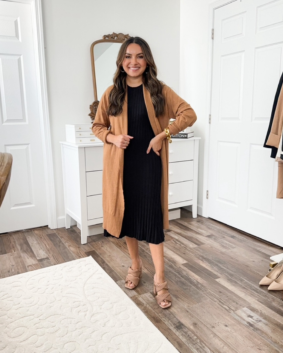 brown dress with black cardigan Mocha Brown Lace Balloon Sleeve Long Dress – Vintage Fairytale Style Brown / M main image 1