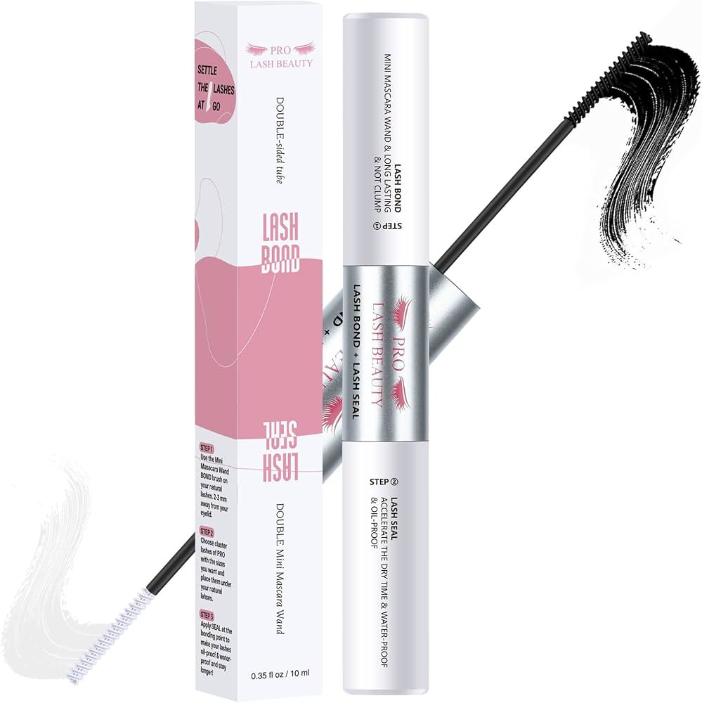 PRO Lash Bond and Seal Waterproof Bond and Seal Cluster Lash Glue & Seal for Lash Clusters Afterc... | Amazon (US)
