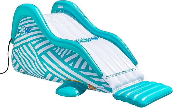 Wow Sports Wiggler Inflatable Sprinkler Slide - White & Teal - Garden Hose Attachment - for Backy... | Amazon (US)