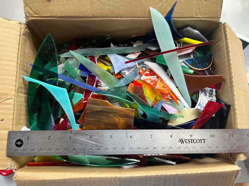 GLASS SCRAP Mosaic Pieces Multimedia Art Supplies Pay Shipping and Listing Fees - Etsy | Etsy (US)