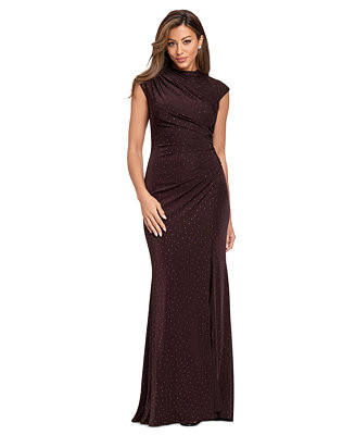 Women's Mock-Neck Gown | Macy's