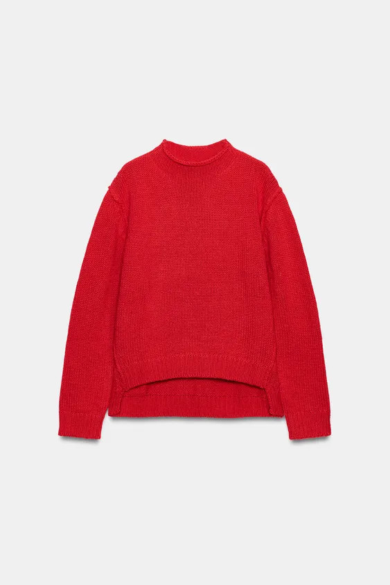HIGH NECK KNIT JUMPER | Zara DE