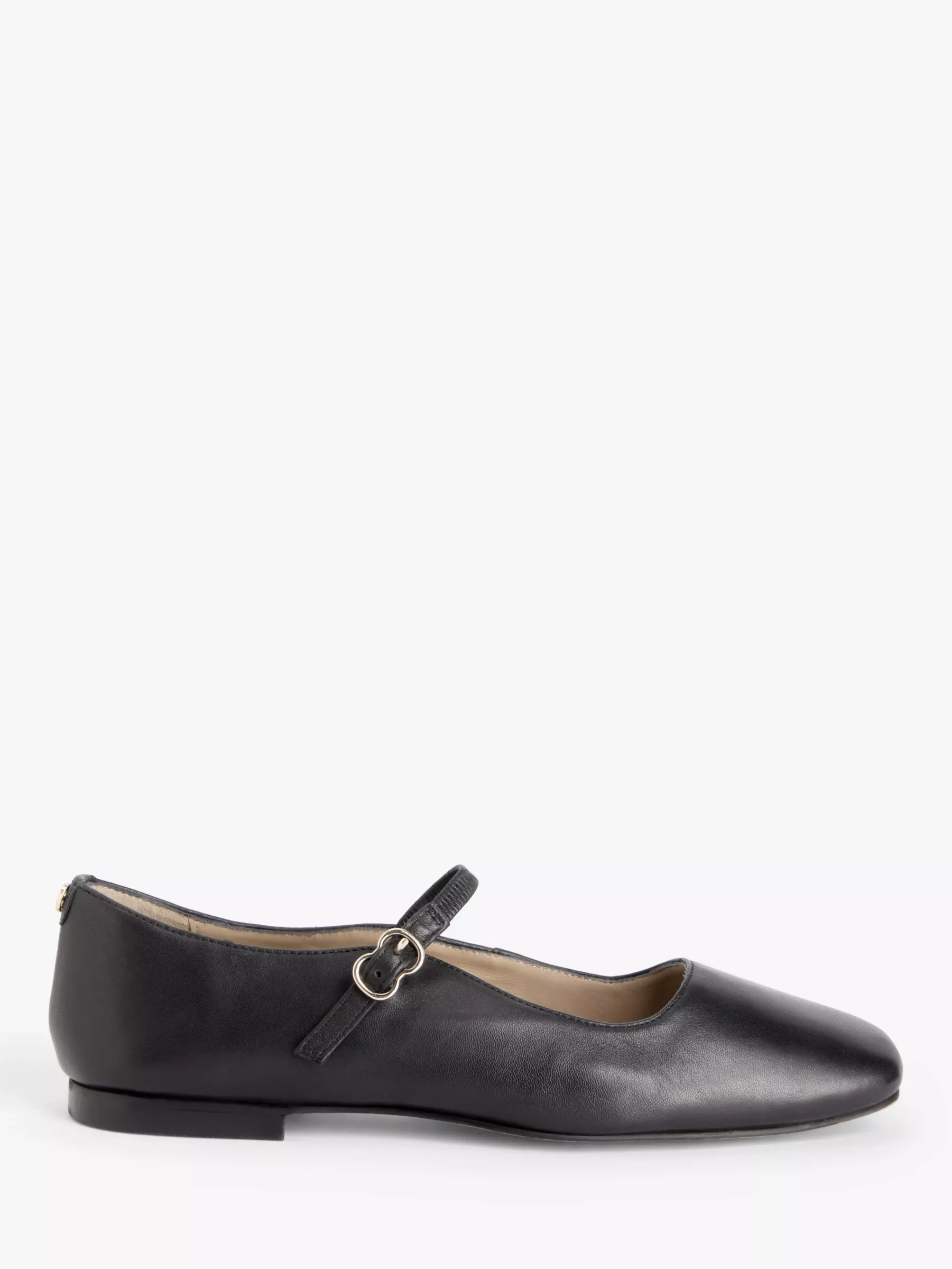 John Lewis Harrietta Mary Jane Leather Pumps, Black at John Lewis