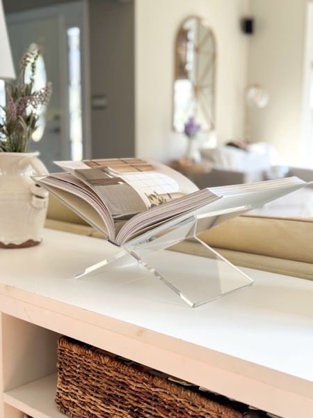 This acrylic book holder is so sleek and stylish! The perfect way to elevate your favorite coffee table book or even cookbook! 

#LTKstyletip #LTKhome #LTKfindsunder50