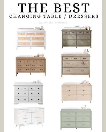 The best changing tables and dressers for a nursery from amazon and pottery barn 

#LTKhome #LTKbaby