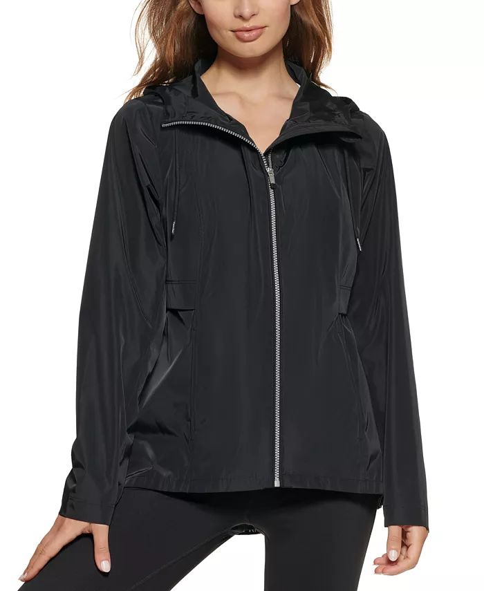Calvin Klein Women's Hooded Side-Snap Jacket & Reviews - Activewear - Women - Macy's | Macys (US)