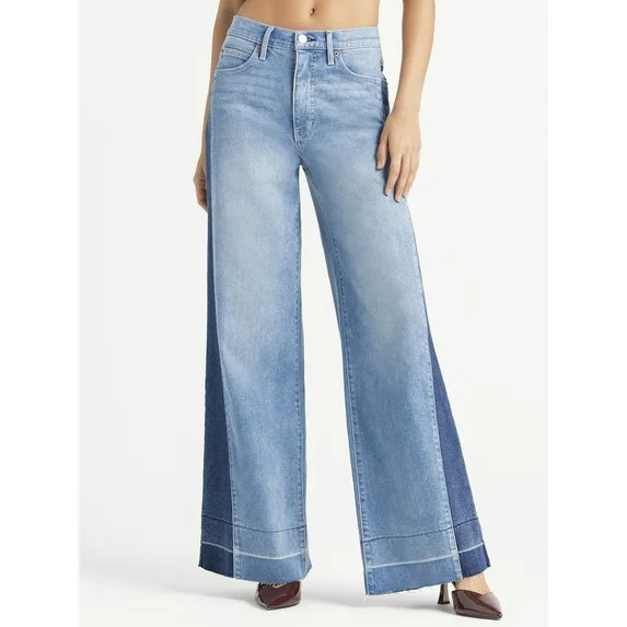 Jessica Simpson Women's and Women's Plus Freesia Wide Leg Jeans, Sizes 2-24W | Walmart (US)