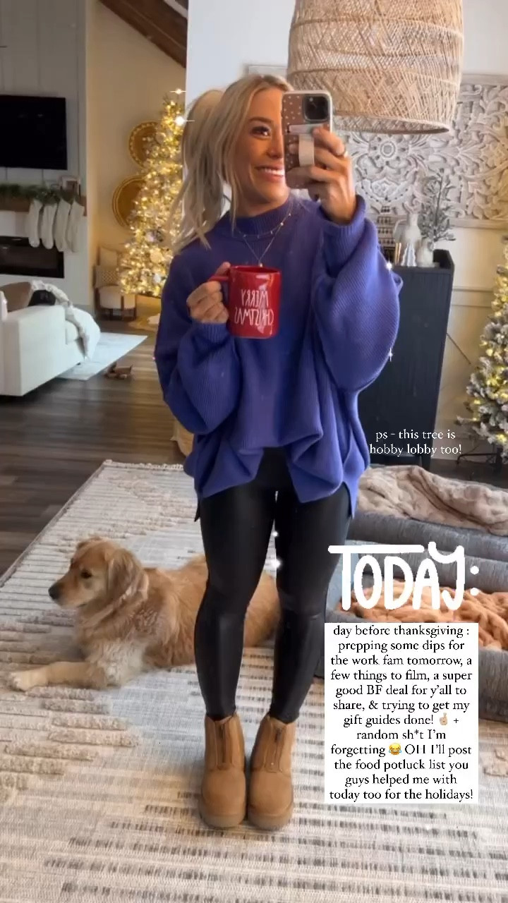 Ootd deets🫶🏼✨ I’m in a S cardigan - this color comes in and out of stock! & my leggings are 20% off! Size L / petite! 

#LTKHoliday #LTKfit #LTKsalealert