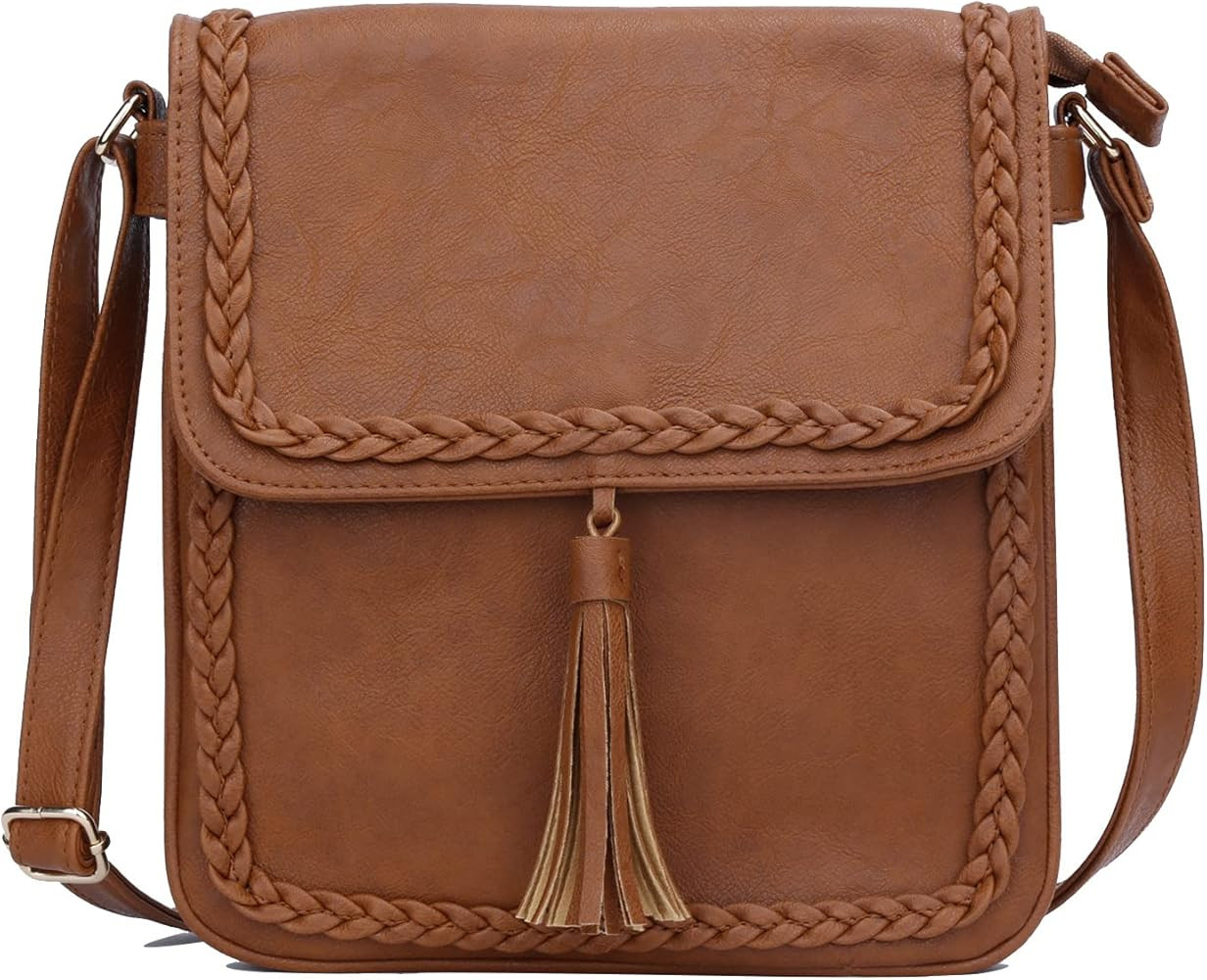 KKXIU | Crossbody Bags Purses Women | Lightweight Functional Multi Pocket Double Zipper Purse | A... | Amazon (US)