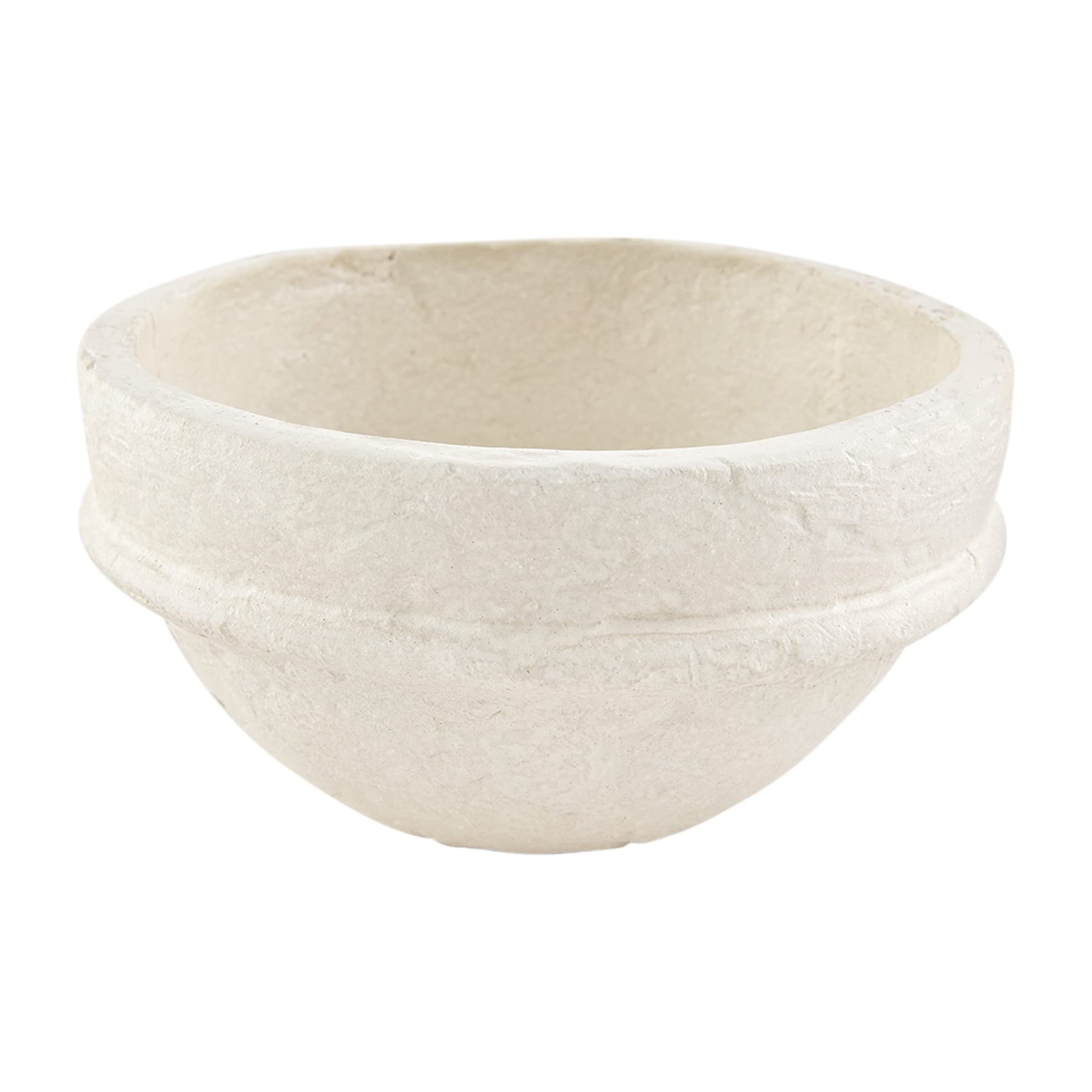 Mud Pie Paper Mache Bowl, Small, 3" x 5" dia, White | Amazon (US)