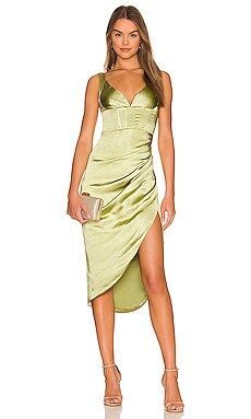 ELLIATT x REVOLVE Rylan Dress Midi Dress in Citrus from Revolve.com | Revolve Clothing (Global)