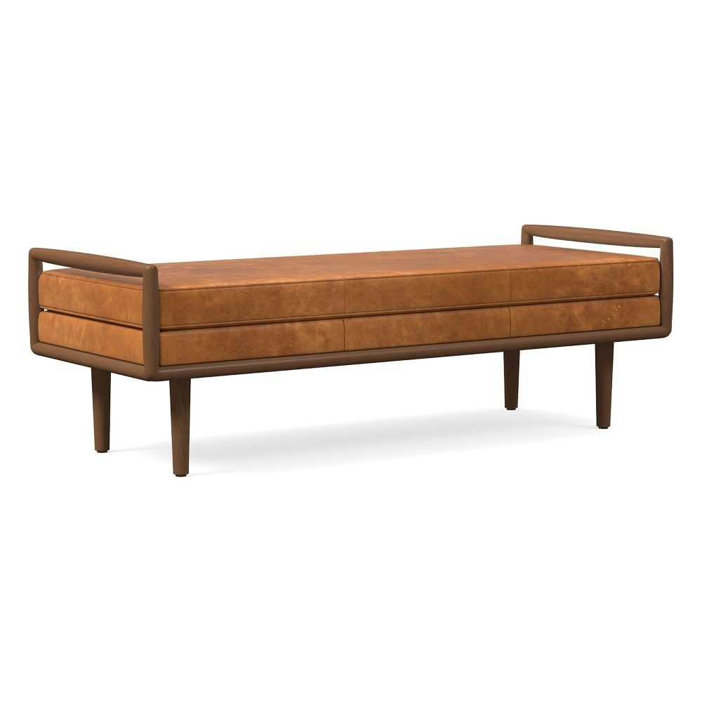 Nico Leather Bench | West Elm (US)