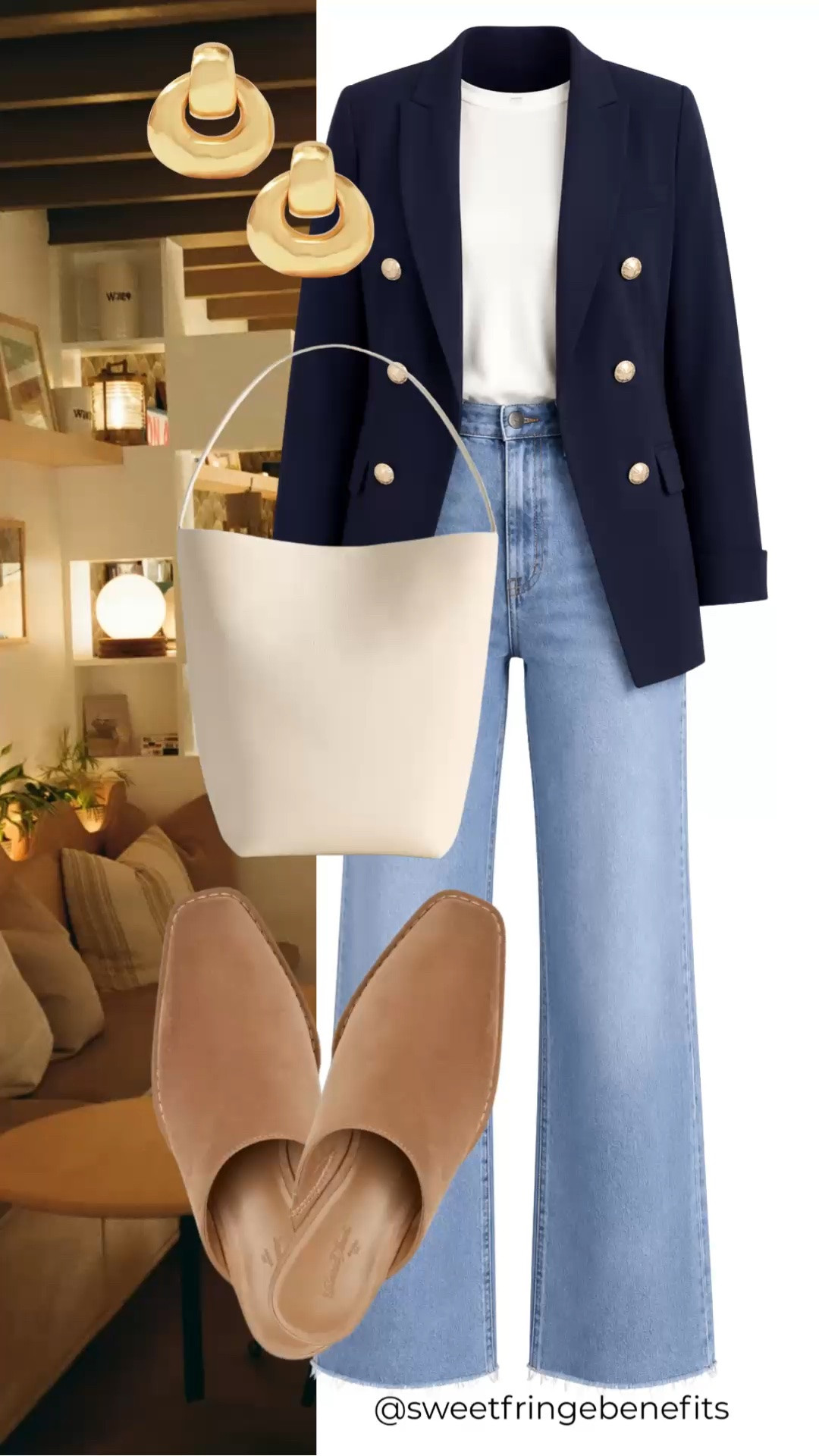 A navy blazer is one of the hardest-working pieces in any wardrobe. Layer it over a simple tee with light wash jeans for a polished look that's perfect for work, dinner, travel, or everyday wear.

💡 LTK MADE EASY
❤️ Heart = Support my posts!
🔖 Save = Get sale & restock alerts
📋 Lists = Keep favorites organized
📲 Share = Send lists and products to a friend. Hello, Christmas List!
💬 Comment = Ask me anything about what I'm wearing. 🙂

#LTKootd #LTKOver40 #LTKWorkwear
