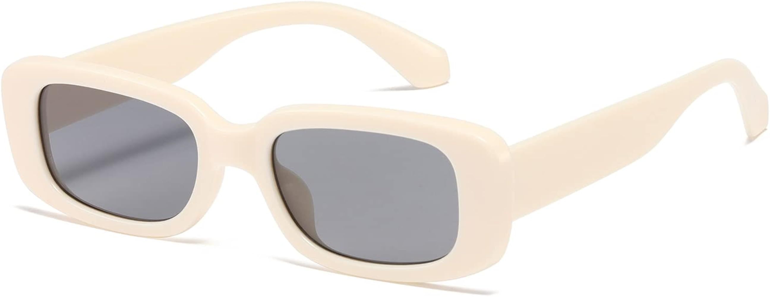 kimorn Rectangle Sunglasses for Women Men Trendy Retro Fashion Sun Glasses 90’s Vintage UV 400 ... | Amazon (US)