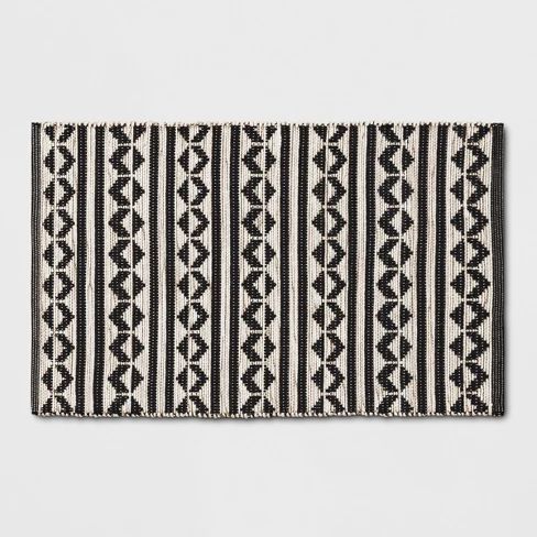 Black Geometric Woven Accent Rugs 2'6"X4'/30"X48" - Project 62™ | Target